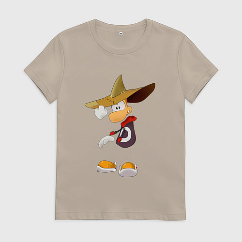 Женская футболка Rayman в шляпе / Миндальный – фото 1