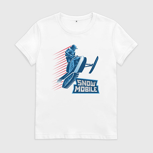 Женская футболка Ride Snowmobile / Белый – фото 1