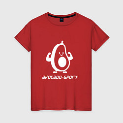 Женская футболка Авокадо спорт sport