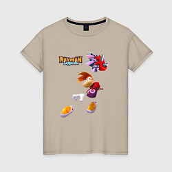 Женская футболка Rayman в прыжке