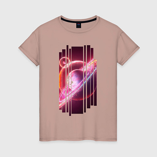Женская футболка Моя Вселенная Космическое настроение / Пыльно-розовый – фото 1