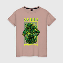 Женская футболка Зелёный монстр