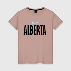 Футболка хлопковая женская Unreal Alberta, цвет: пыльно-розовый