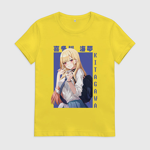 Женская футболка Марин Китагава / Желтый – фото 1