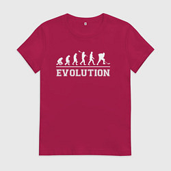 Женская футболка HOCKEY EVOLUTION ХОККЕЙ ЭВОЛЮЦИЯ