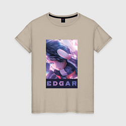 Женская футболка Постер Эдгара из бравл старс