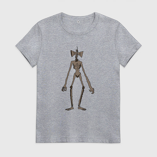 Женская футболка Сиреноголовый Reloaded / Меланж – фото 1