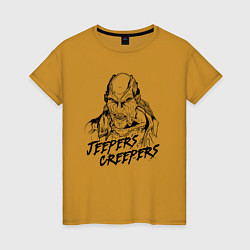 Женская футболка Line Jeepers Creepers
