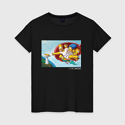 Женская футболка Симпсоны Simpsons