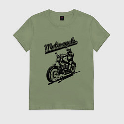 Женская футболка Motorcycle Cool rider