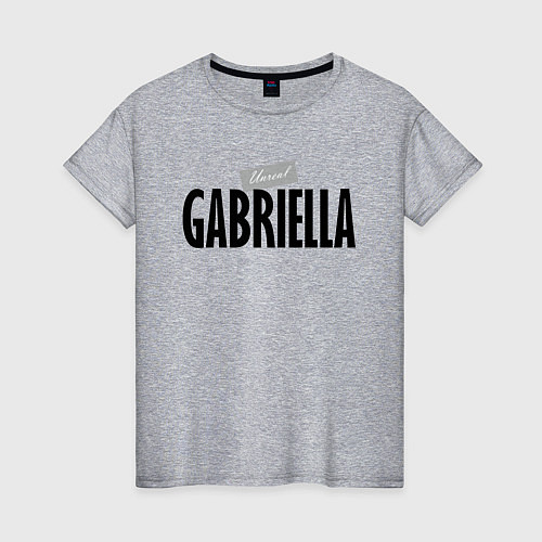 Женская футболка Unreal Gabriella / Меланж – фото 1