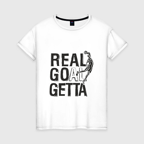 Женская футболка Real Goal Getta / Белый – фото 1