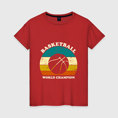 Женская футболка Basket Champion / Красный – фото 1