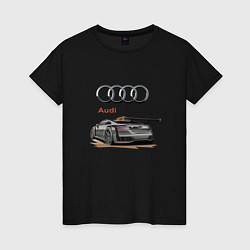 Женская футболка Audi Racing team