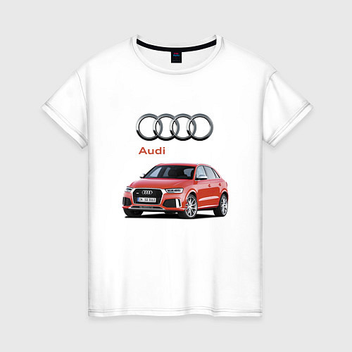 Женская футболка Audi Germany Prestige / Белый – фото 1