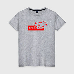 Женская футболка Freedom сюреализм