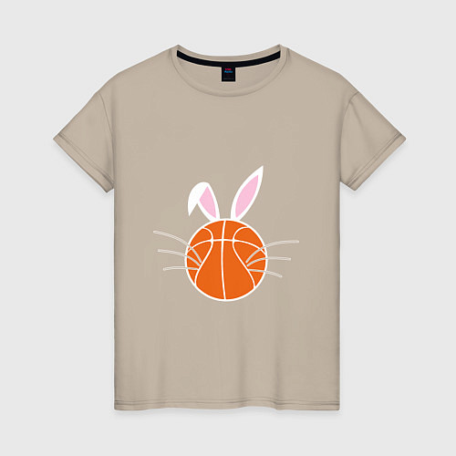 Женская футболка Basketball Bunny / Миндальный – фото 1