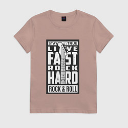 Женская футболка Live fast 2
