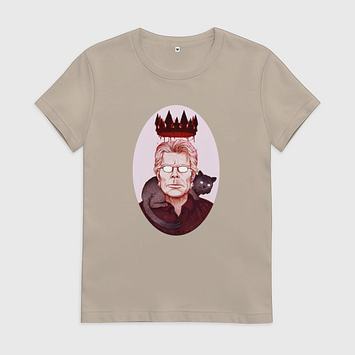 Женская футболка Король ужасов СТИВЕН КИНГ / Миндальный – фото 1