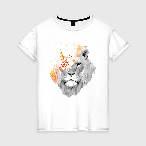 Женская футболка Царь зверей Art / Белый – фото 1