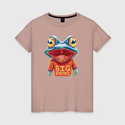 Женская футболка Большая лягушка
