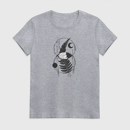 Женская футболка Fern Magic / Меланж – фото 1