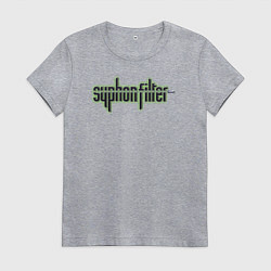 Футболка хлопковая женская Syphon Filter, цвет: меланж