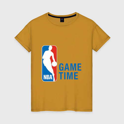 Женская футболка NBA Game Time / Горчичный – фото 1