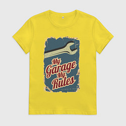 Женская футболка Мой гараж - мои правила!