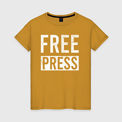 Женская футболка Свободная пресса