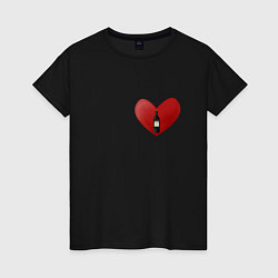 Женская футболка Винишко в сердце