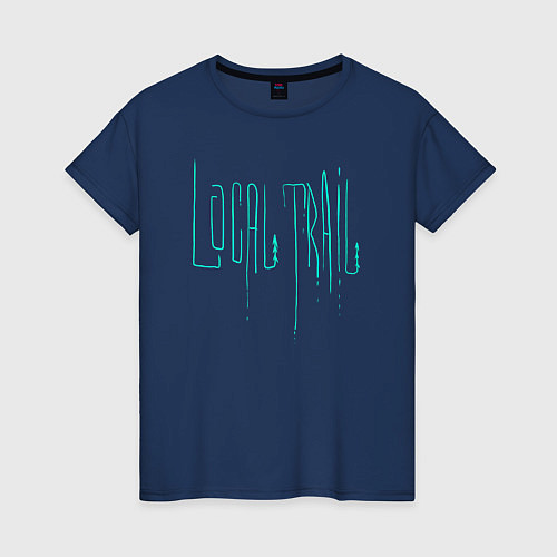 Женская футболка Local Trail / Тёмно-синий – фото 1