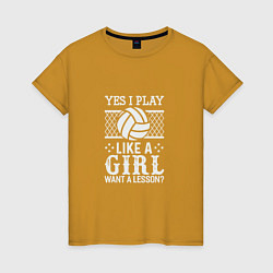 Женская футболка Play Like A Girl