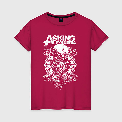 Женская футболка Asking alexandria Александрия / Маджента – фото 1