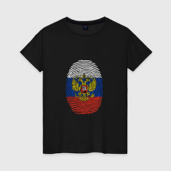 Женская футболка Россия - ДНК