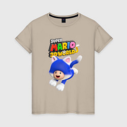 Женская футболка Toad super mario 3D World Nintendo