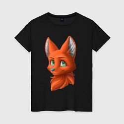 Женская футболка Милая лисичка Cute fox
