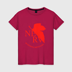 Женская футболка Nerv в Neon Genesis Evangelion