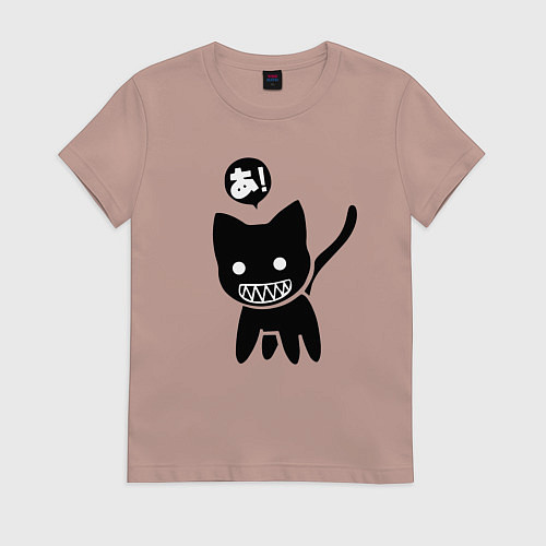 Женская футболка Cat JDM Japan / Пыльно-розовый – фото 1