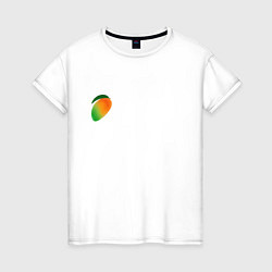 Футболка хлопковая женская Sweet mango, цвет: белый