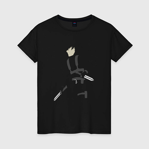 Женская футболка Силуэт Хэй Темнее тёмного / Черный – фото 1