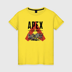 Футболка хлопковая женская Apex Legends - All Star, цвет: желтый