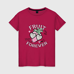 Женская футболка Ешь фрукты - оставайся клёвой!