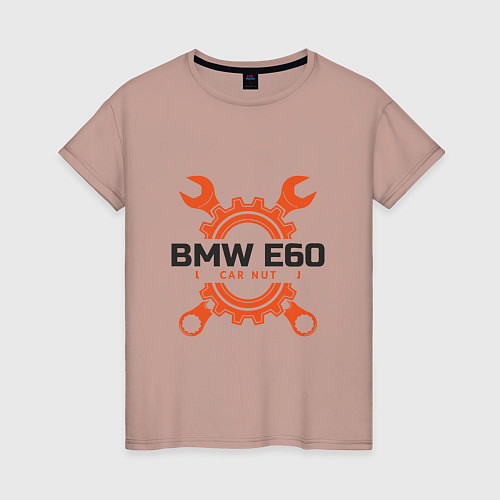 Женская футболка BMW E60 / Пыльно-розовый – фото 1