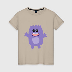 Женская футболка Purple monster