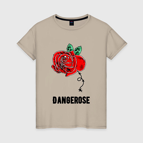 Женская футболка Dangerose / Миндальный – фото 1