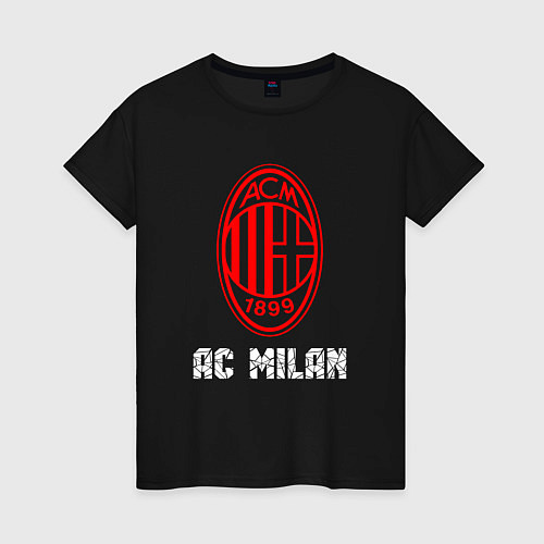 Женская футболка МИЛАН AC Milan / Черный – фото 1