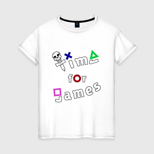 Женская футболка Time for Games / Белый – фото 1