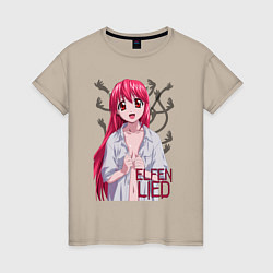 Женская футболка Elfen lied Lucy