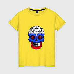 Женская футболка Russian Skull